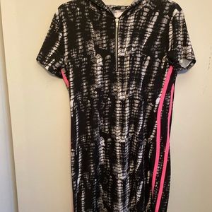 Pink black sport dress